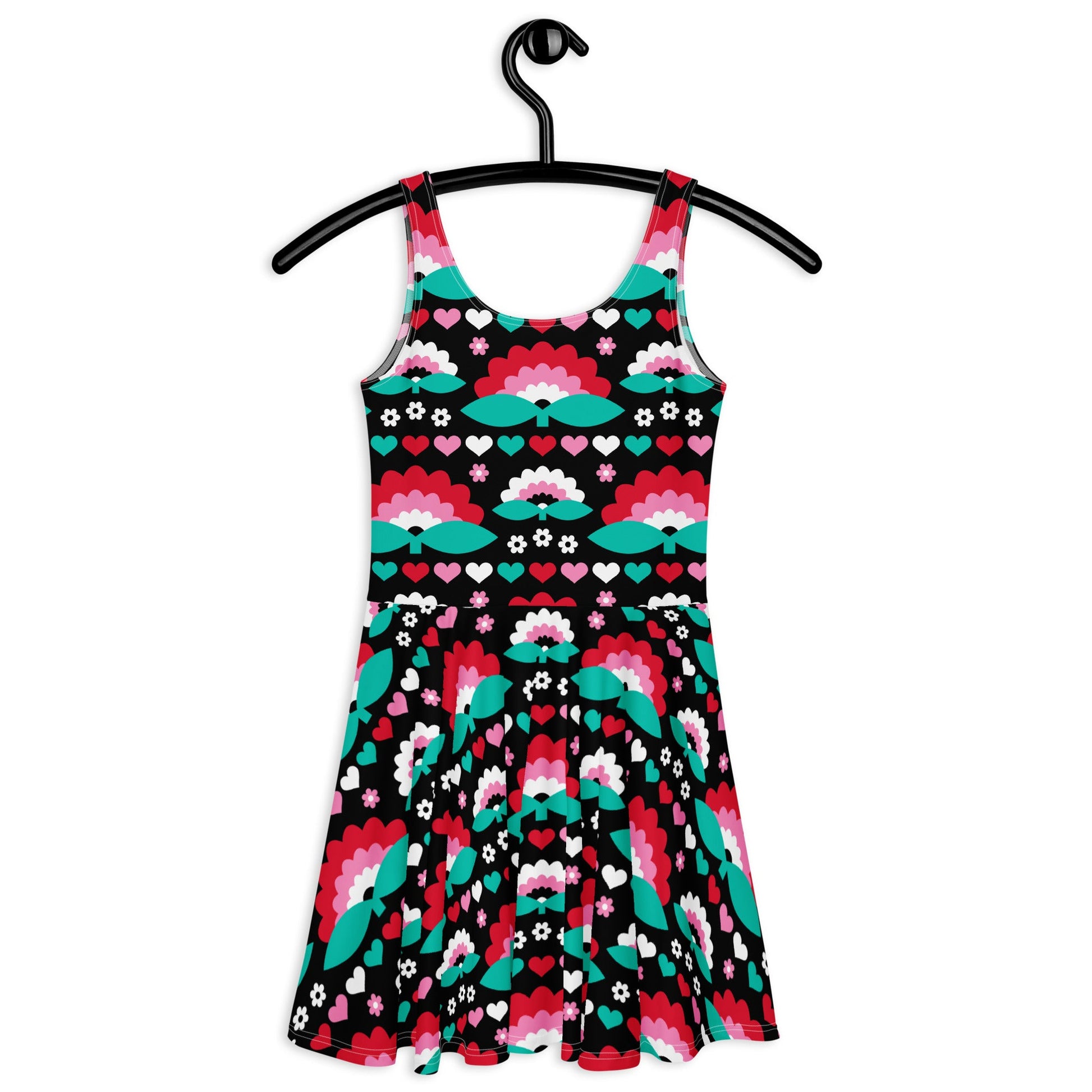 Skater Dress - FALL IN LOVE red