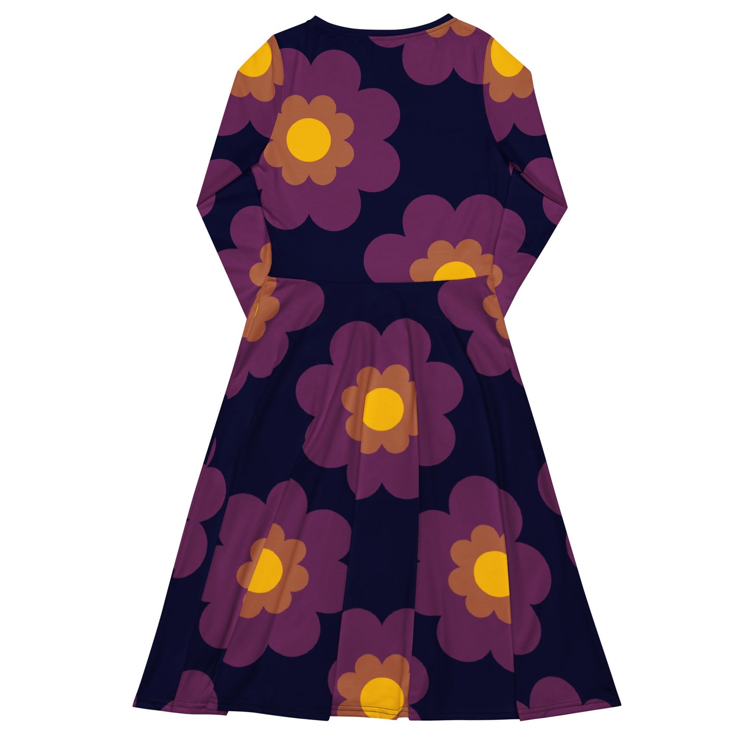 Midi Dress - FANCY BLOOM plum