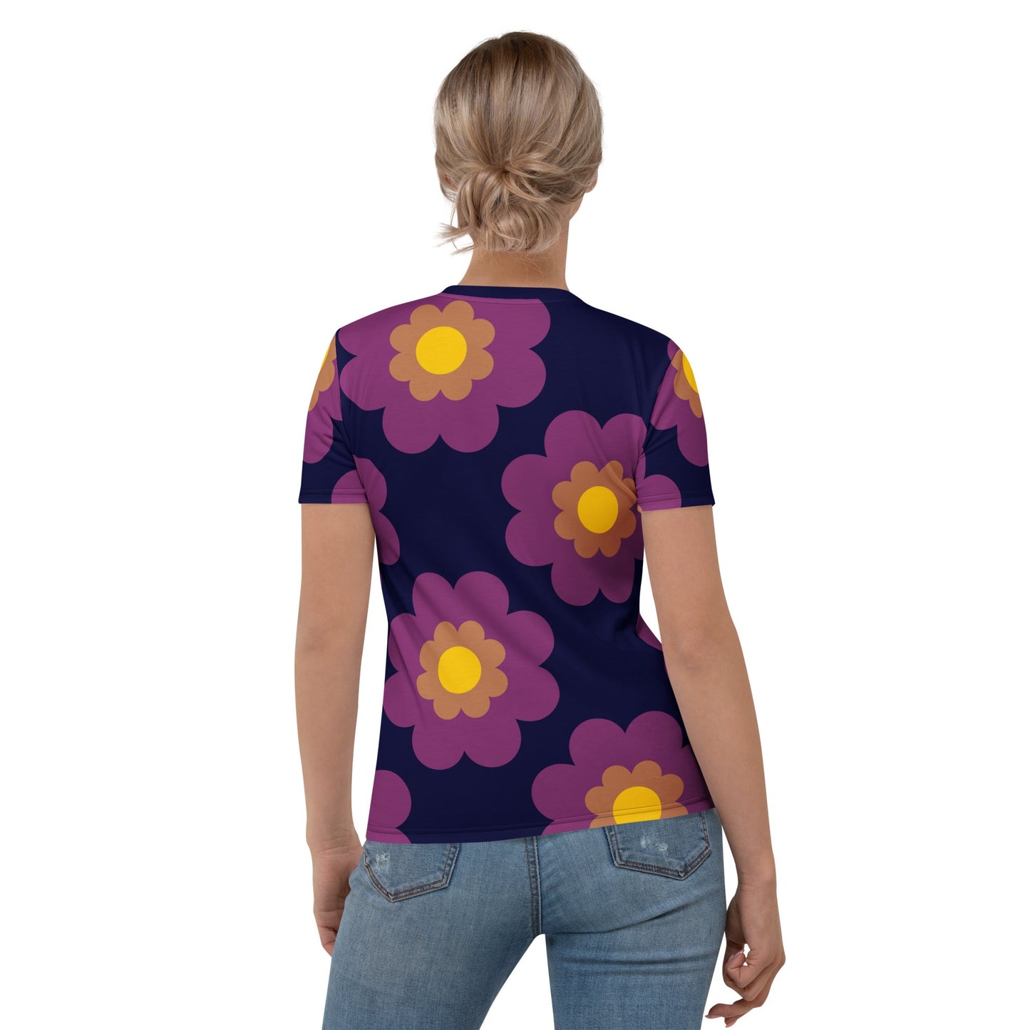 Woman's T-Shirt - FANCY BLOOM plum