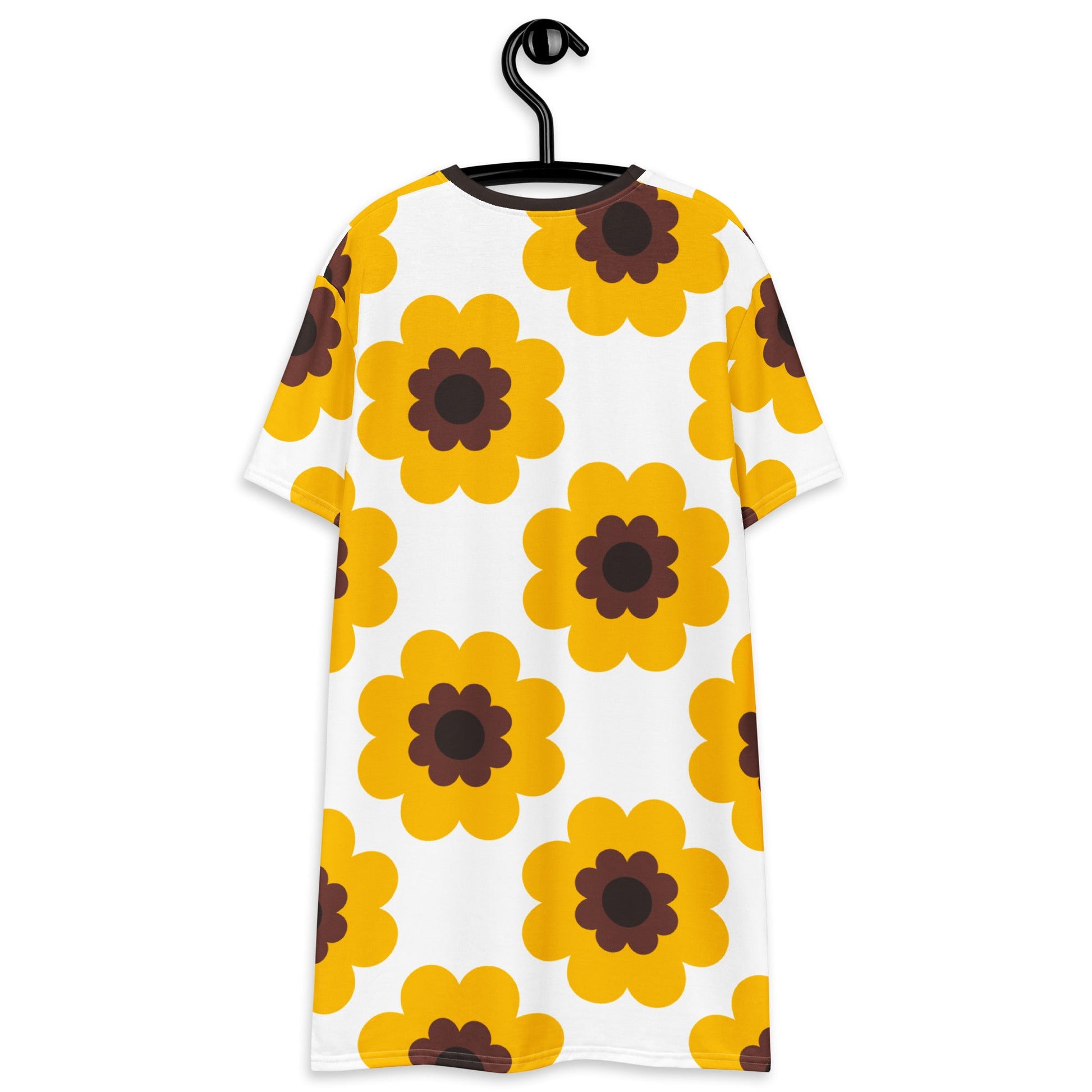 T-Shirt Dress - FANCY BLOOM yellow