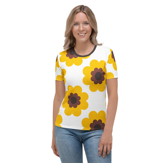 Woman's T-Shirt - FANCY BLOOM yellow