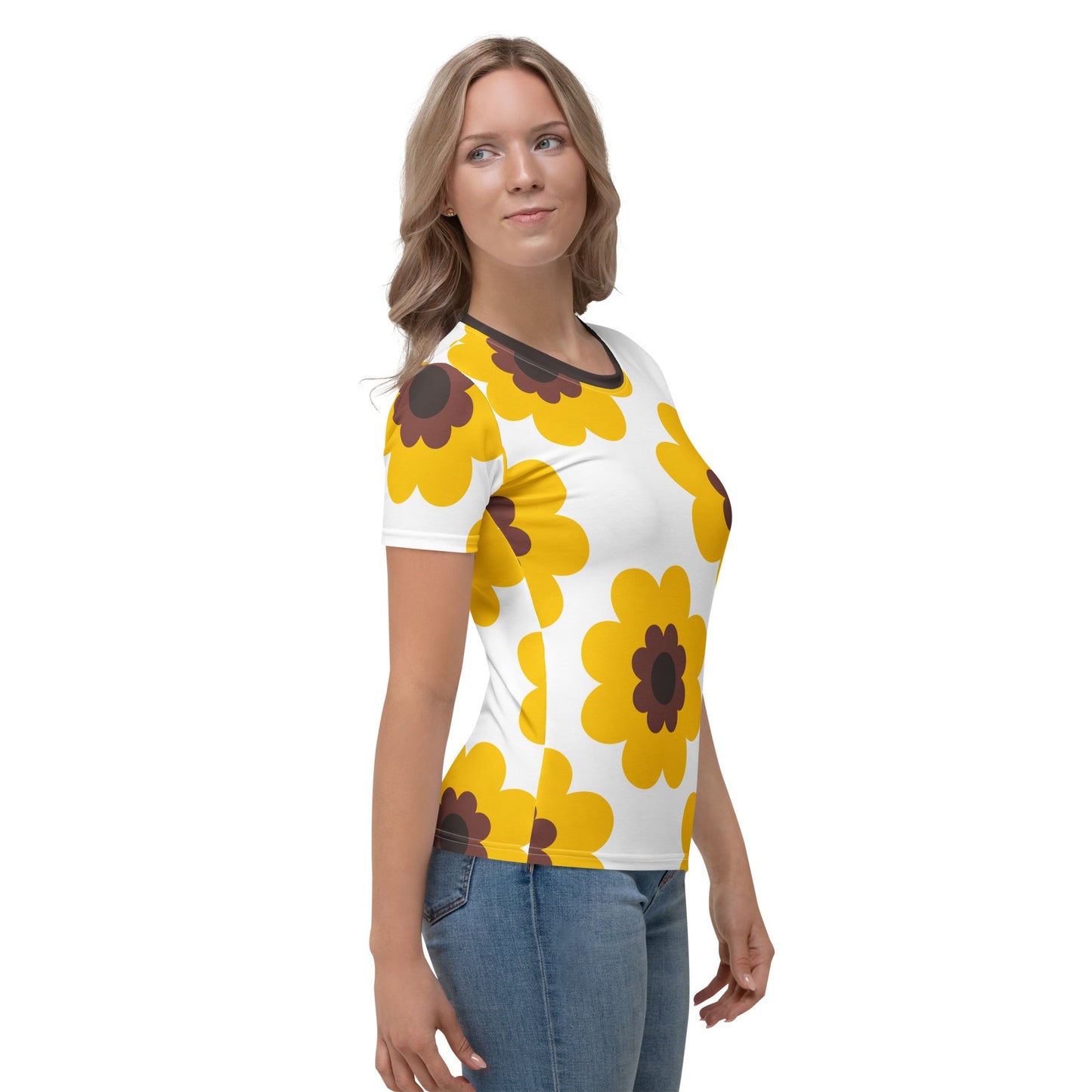 Woman's T-Shirt - FANCY BLOOM yellow
