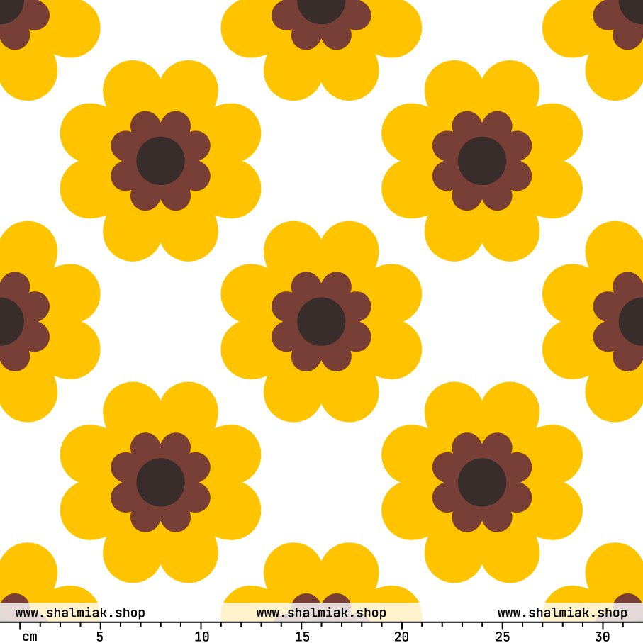 Fabric - FANCY BLOOM yellow