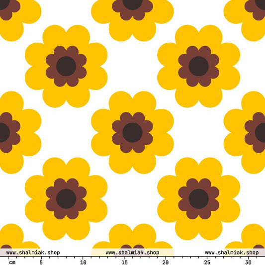 Fabric - FANCY BLOOM yellow