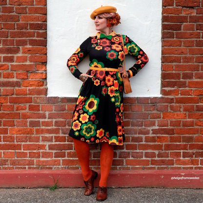 Midi Dress - FLORA FOREVER retro