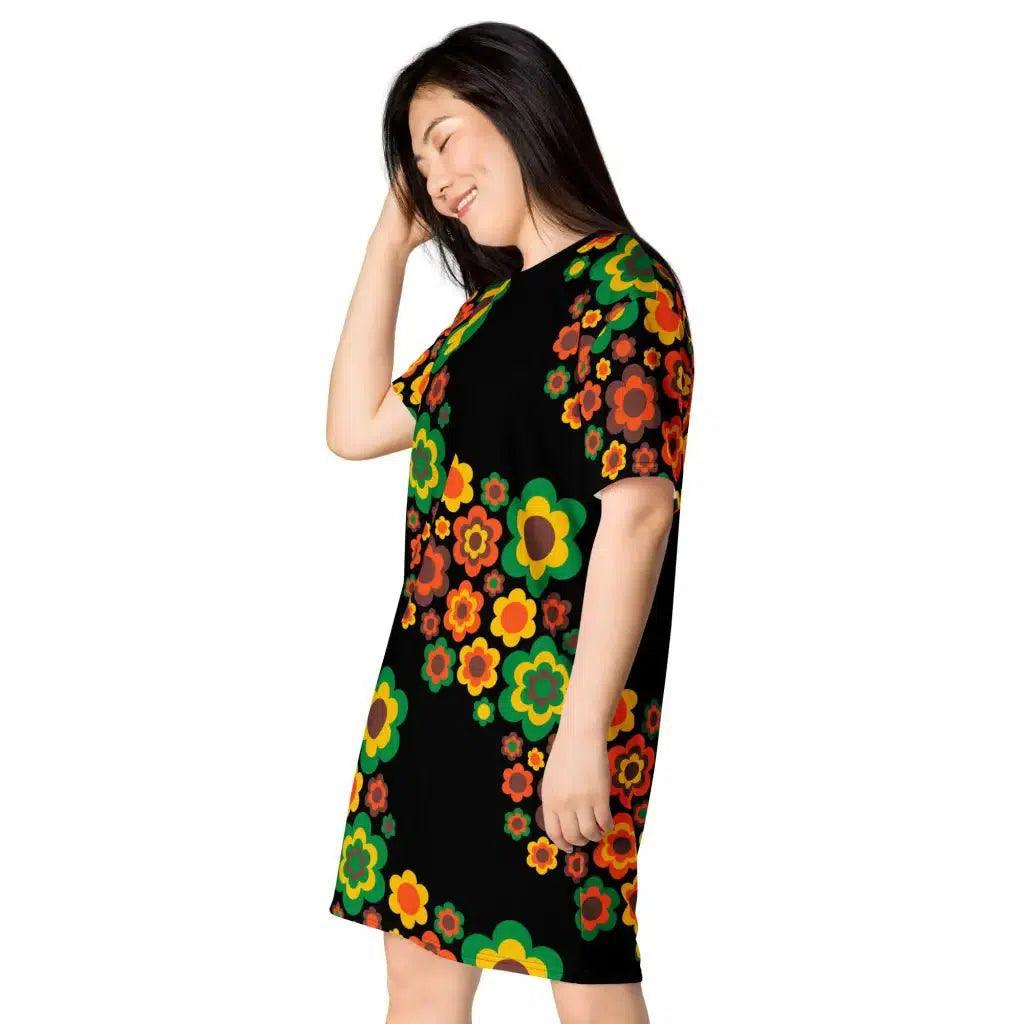T-Shirt Dress - FLORA FOREVER retro