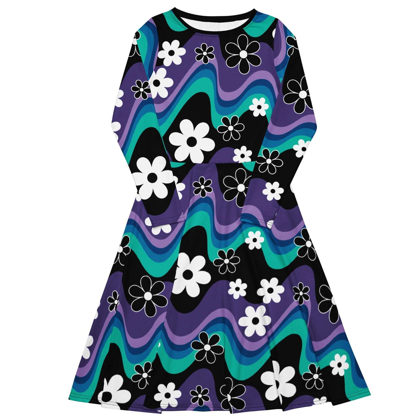 Midi Dress - FLORA RAVE purple