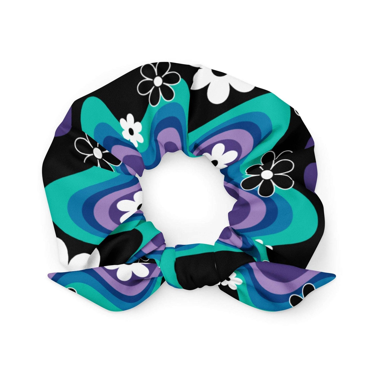 Scrunchie - FLORA RAVE purple