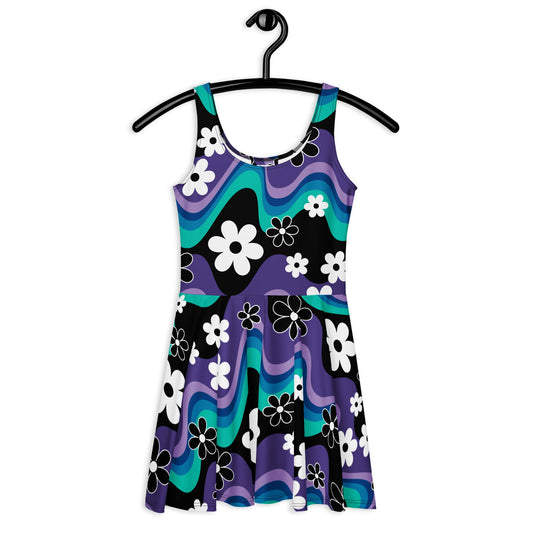 Skater Dress - FLORA RAVE purple