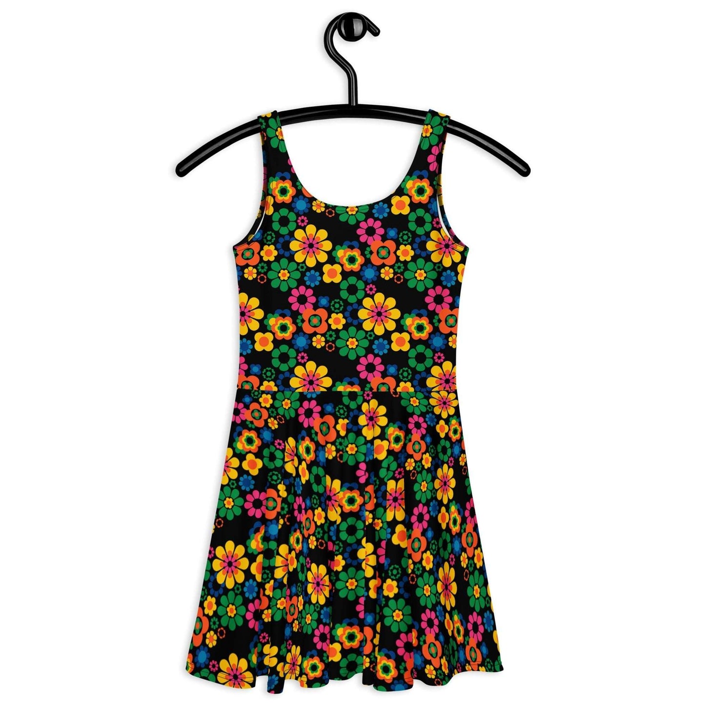 Skater Dress - FLOW-POW joy - Funky Flower Power Print