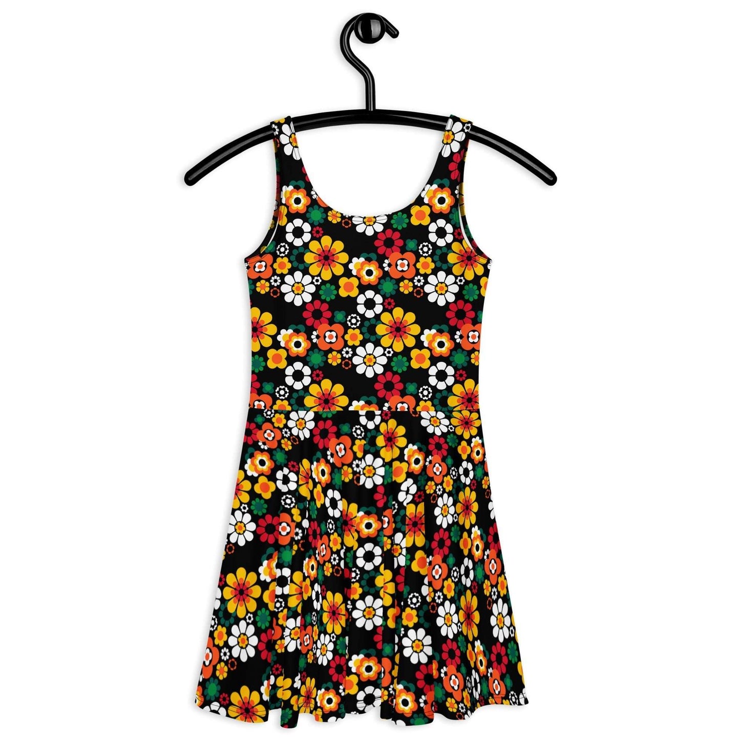 Skater Dress - FLOW-POW retro - Funky Flower Power Print