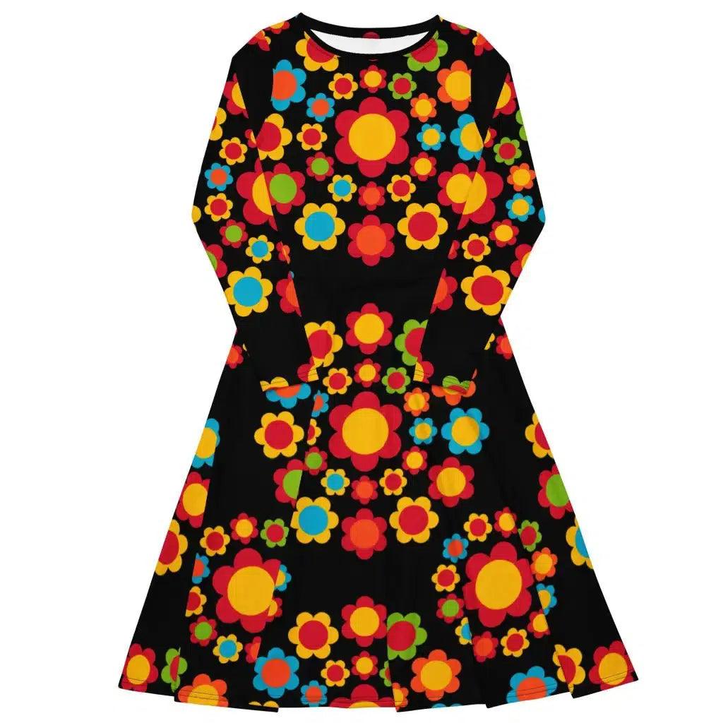 Midi Dress - FLOWERSHOP color
