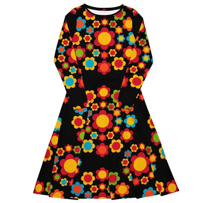 Midi Dress - FLOWERSHOP color