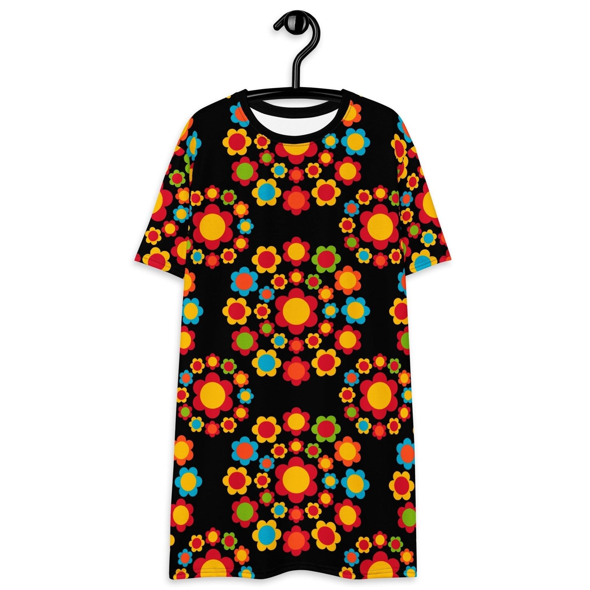 T-Shirt Dress - FLOWERSHOP color
