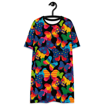 T-Shirt Dress - FLYRAVE black