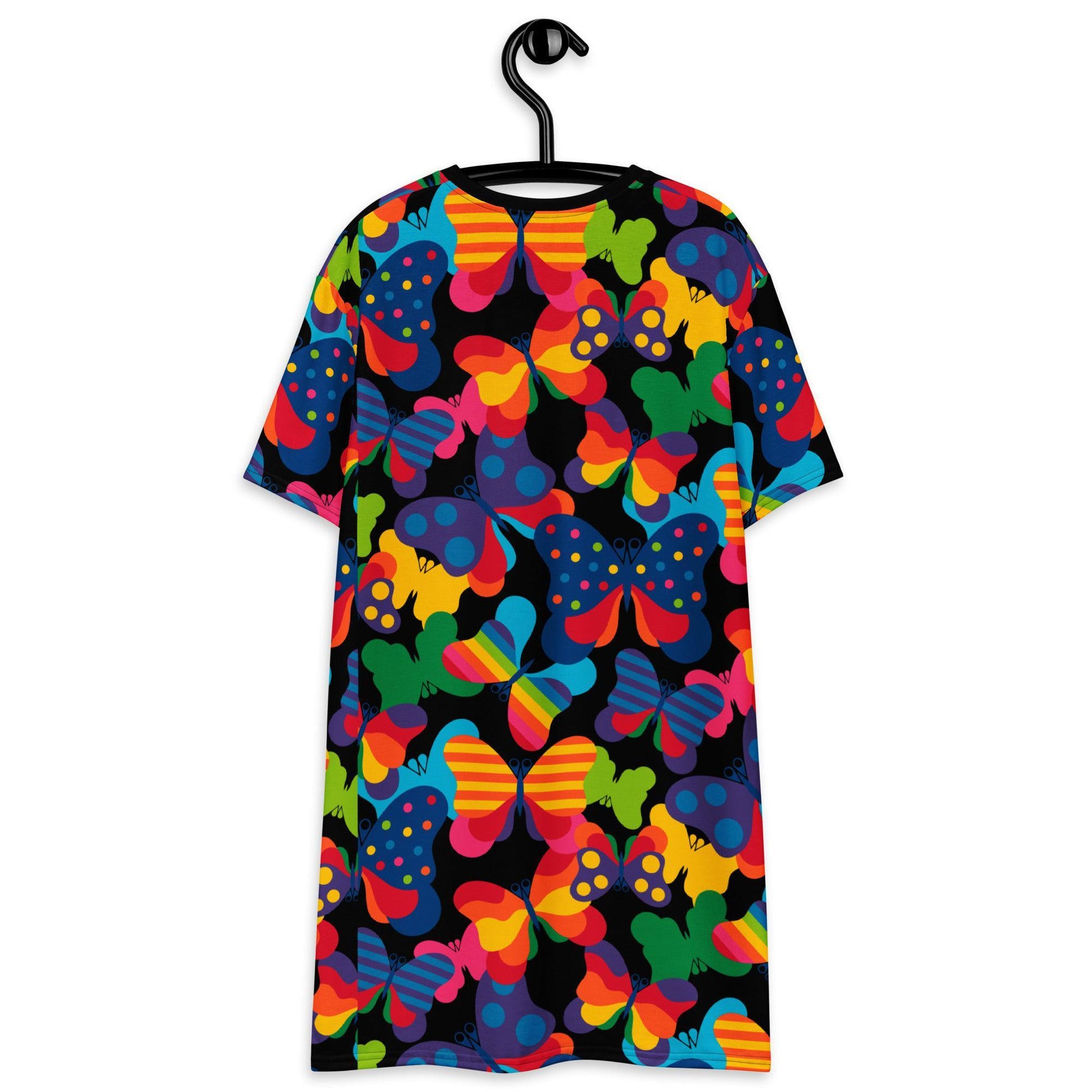 T-Shirt Dress - FLYRAVE black