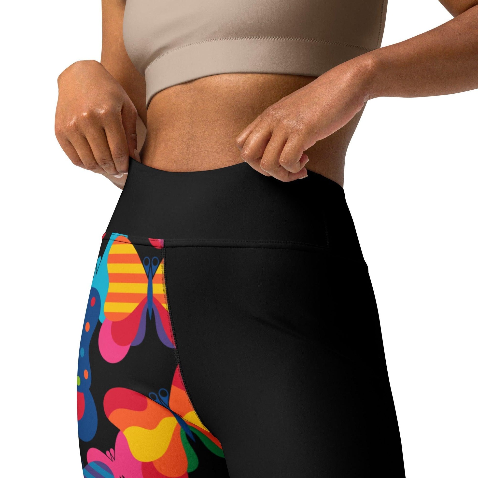 Yoga Leggings - FLYRAVE black