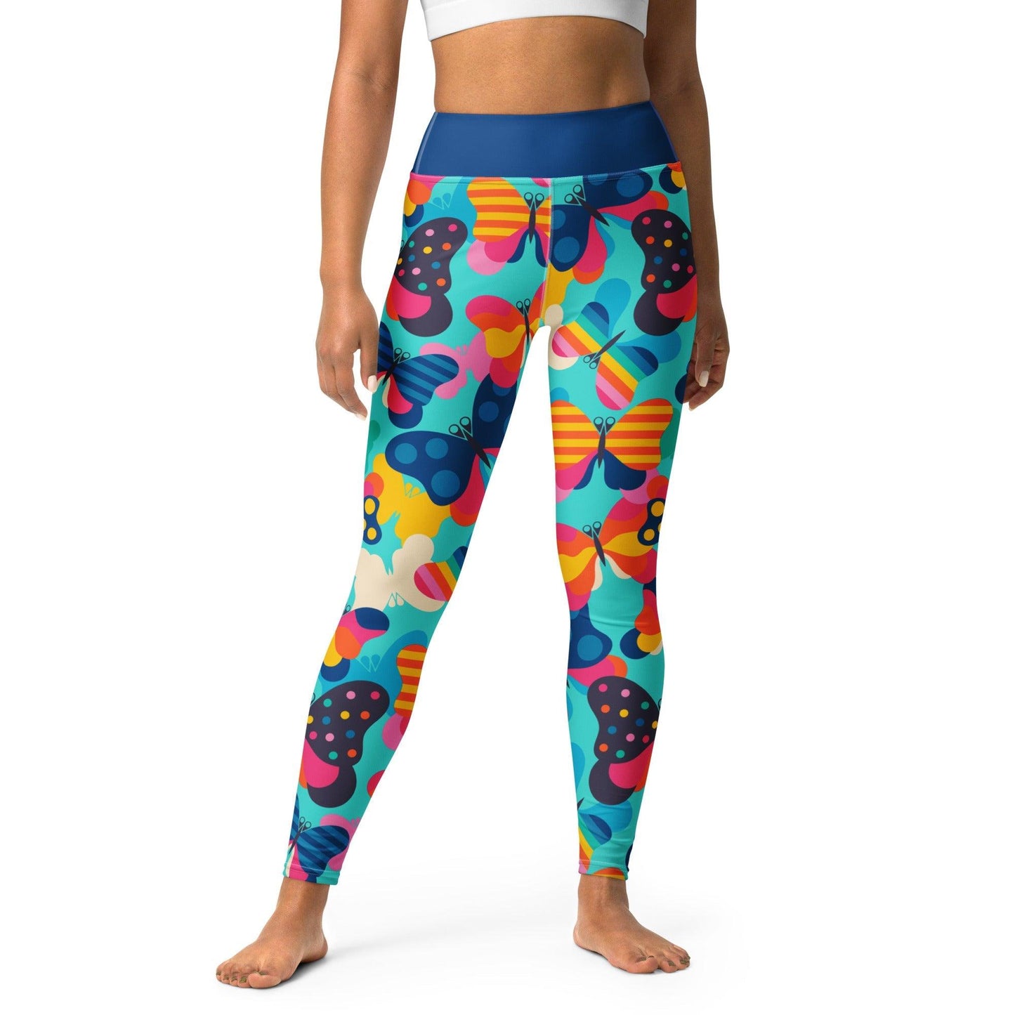 Yoga Leggings -2- FLYRAVE turquoise