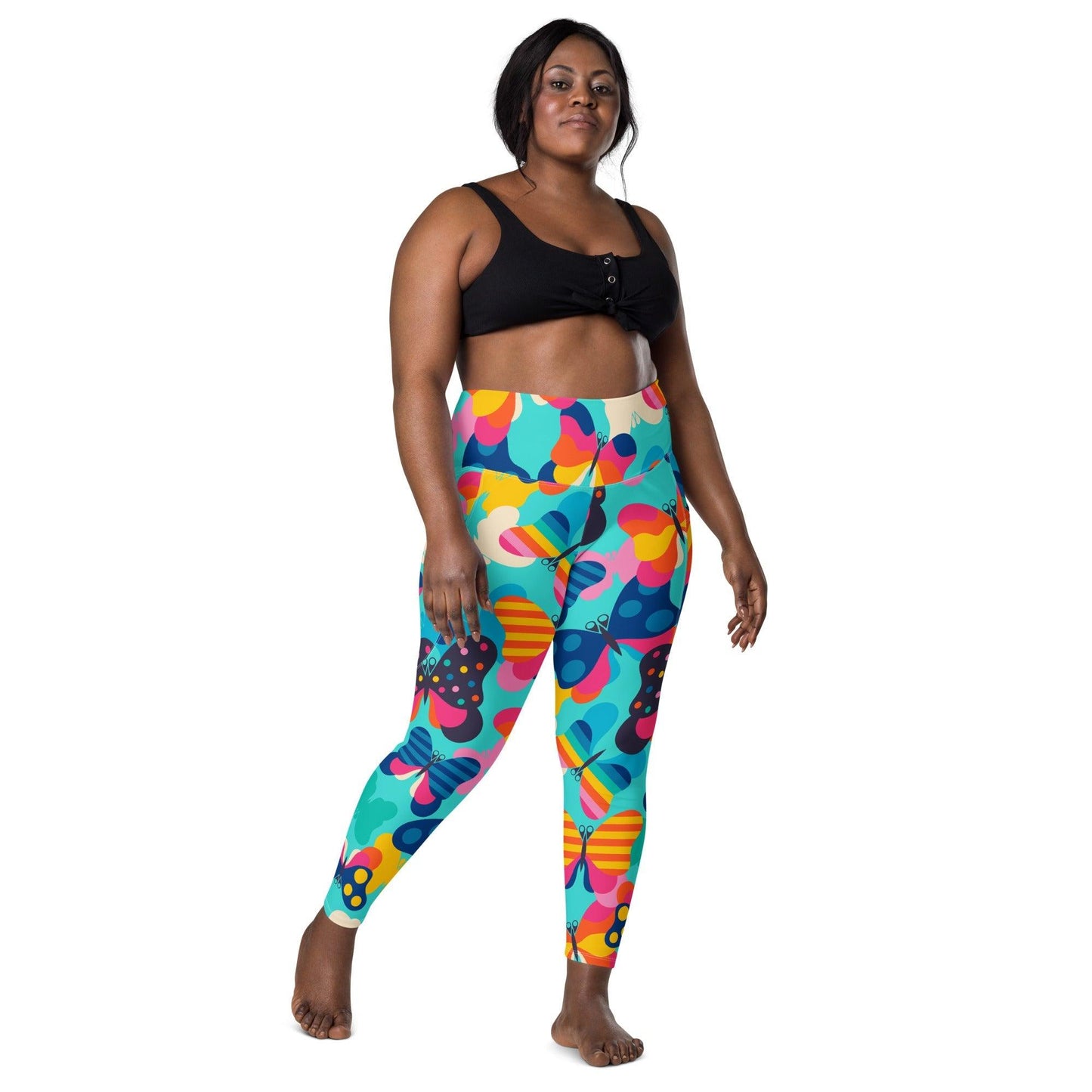 Leggings With Pockets - FLYRAVE turquoise