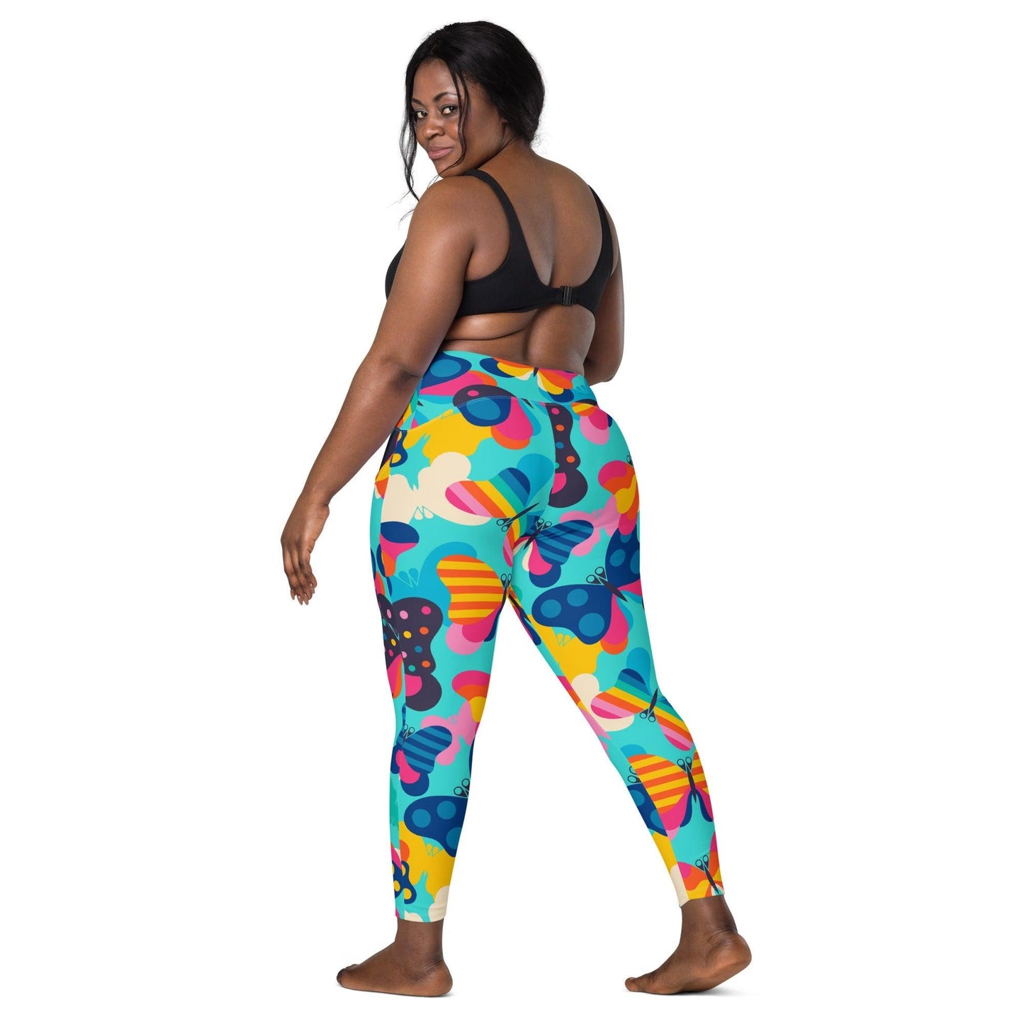 Leggings With Pockets - FLYRAVE turquoise