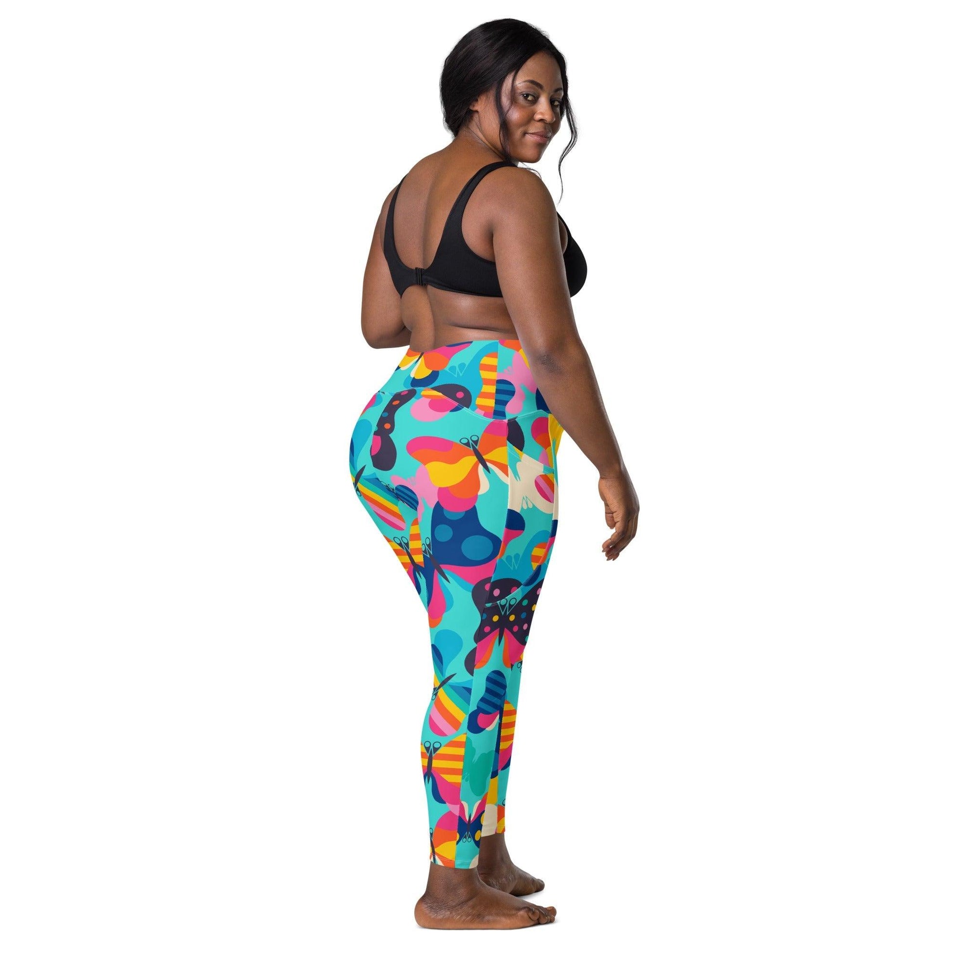 Leggings With Pockets - FLYRAVE turquoise