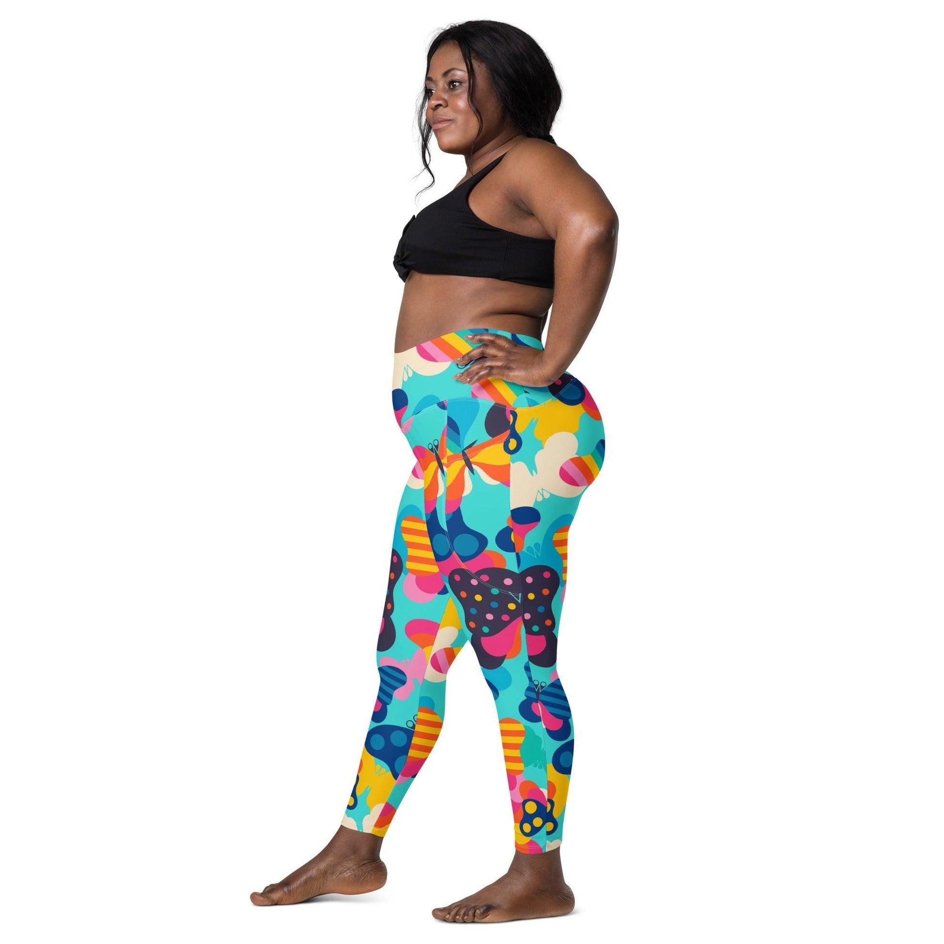 Leggings With Pockets - FLYRAVE turquoise