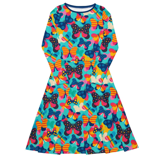 Midi Dress - FLYRAVE turquoise