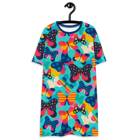 T-Shirt Dress - FLYRAVE turquoise