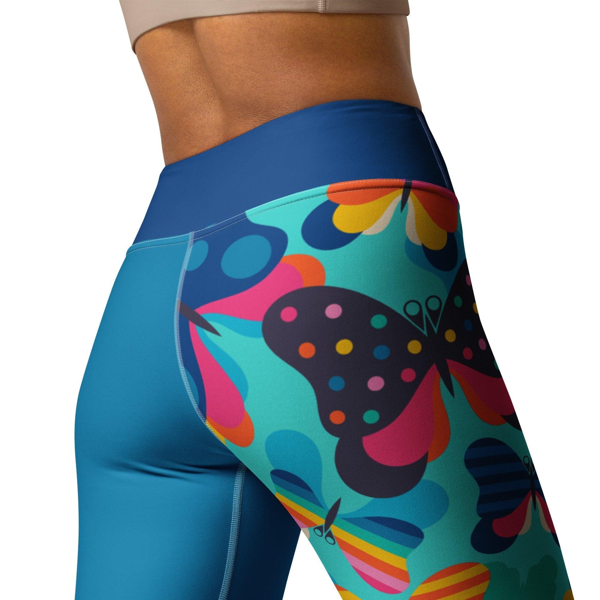 Yoga Leggings - FLYRAVE turquoise