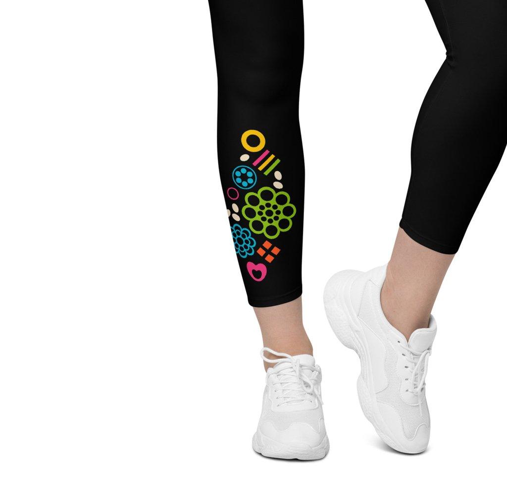 Leggings With Pockets - FOREVER SWEET in black