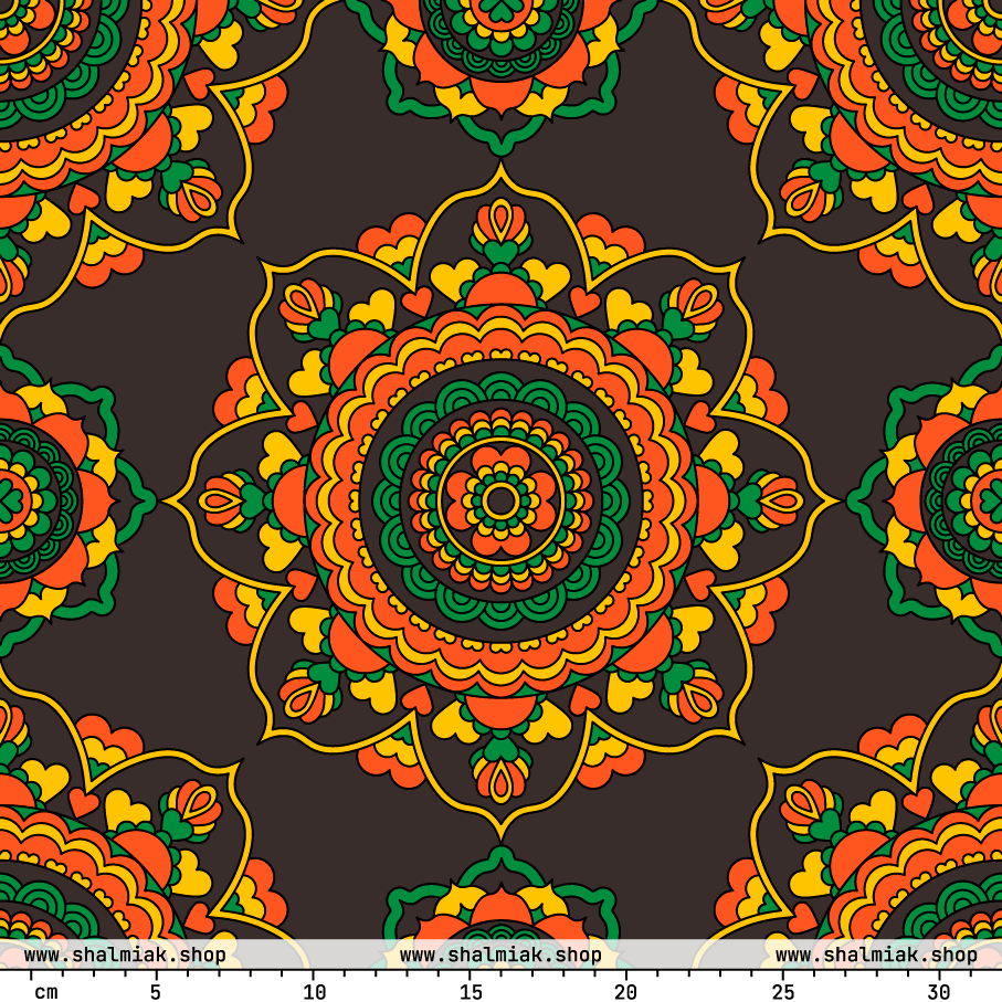 Fabric - FOREVERMORE green brown