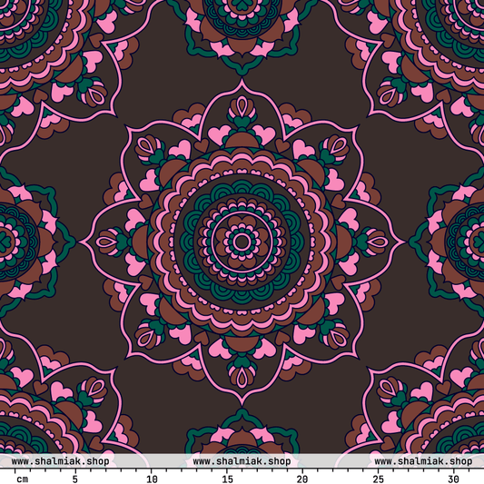 Fabric - FOREVERMORE pink brown