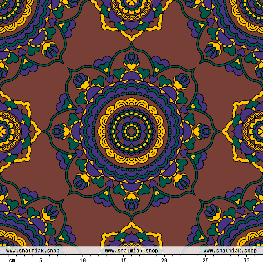 Fabric - FOREVERMORE purple brown