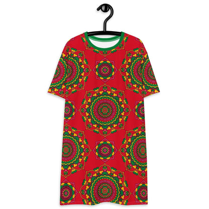 T-Shirt Dress - FOREVERMORE red