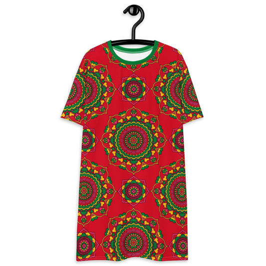 T-Shirt Dress - FOREVERMORE red