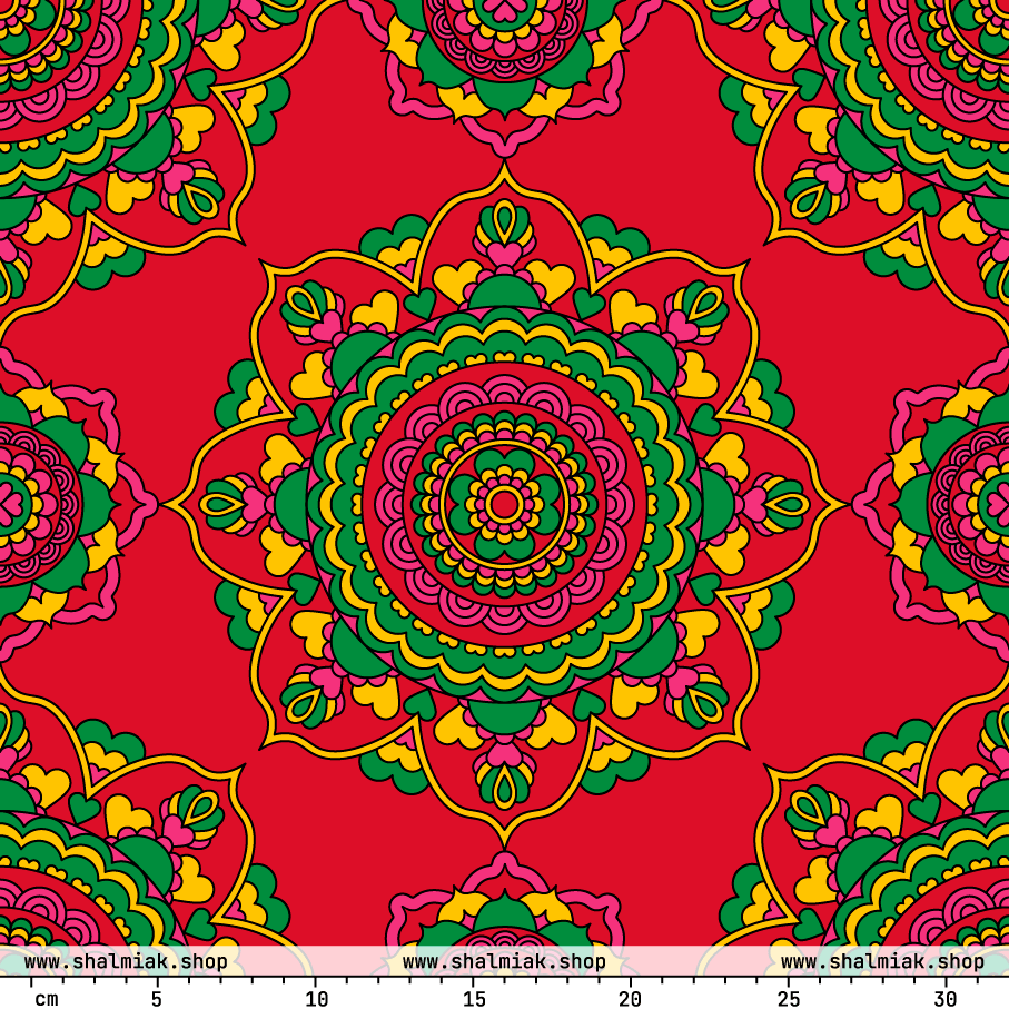 Fabric - FOREVERMORE red