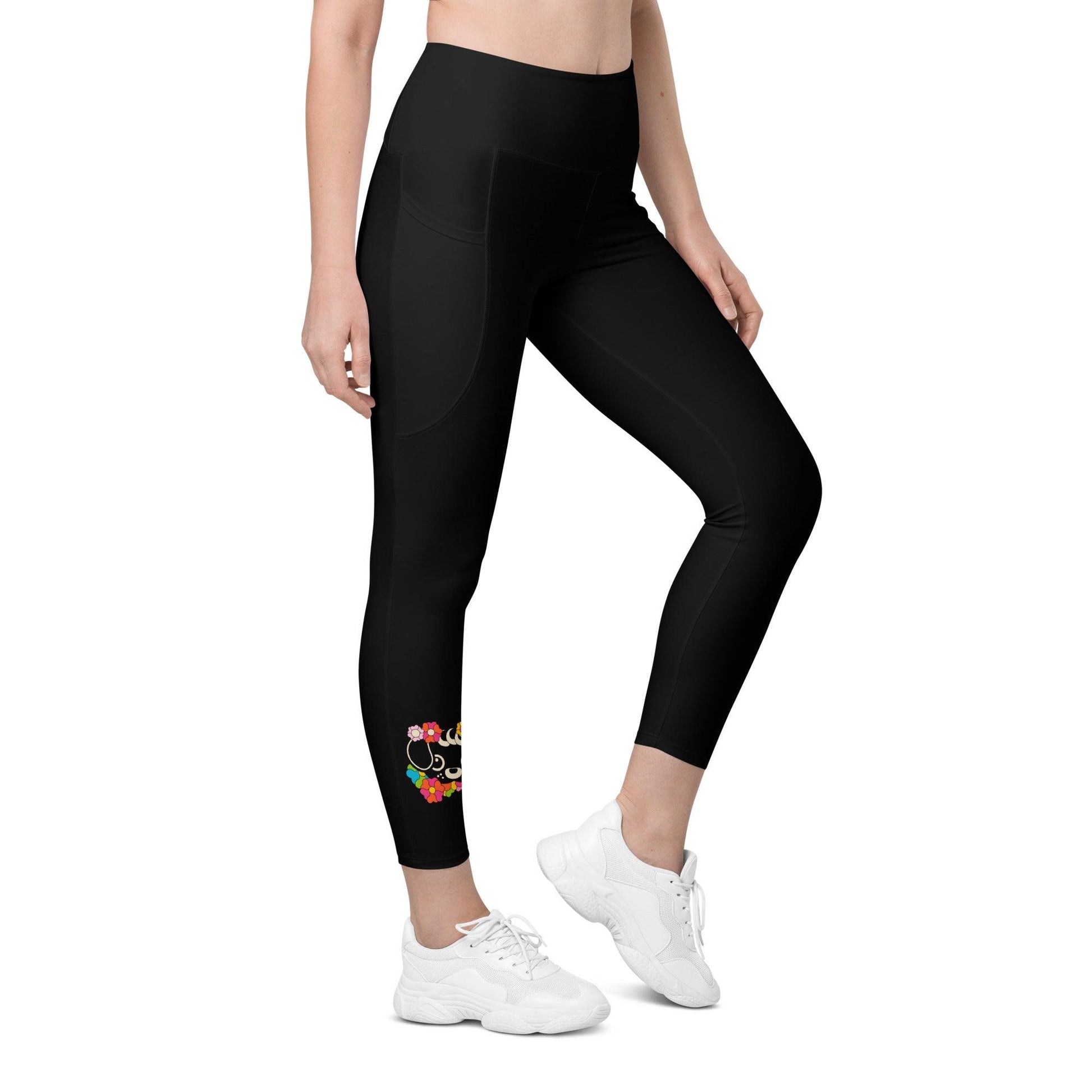 Leggings With Pockets - FUNKYPUP in black