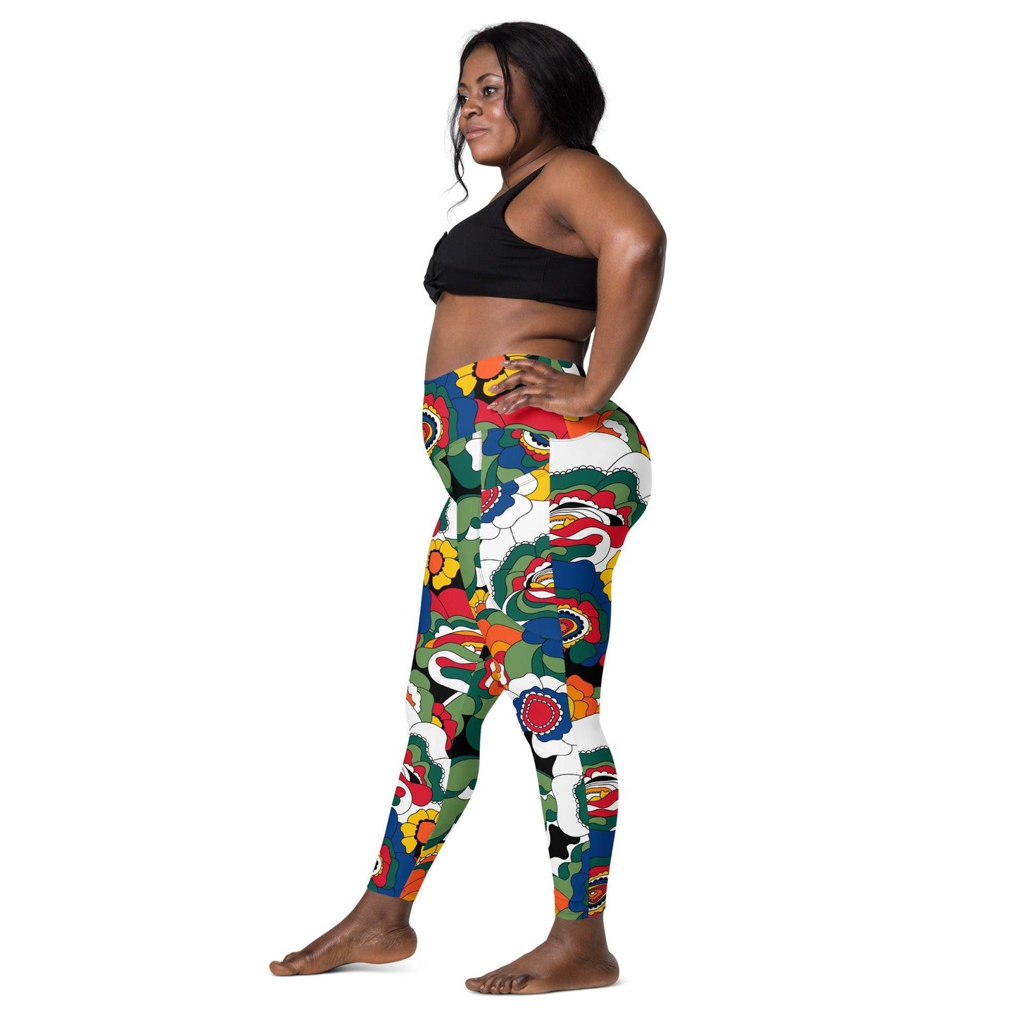 Leggings With Pockets - GROOVY KURBITS black