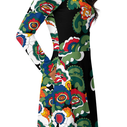 Midi Dress - GROOVY KURBITS black