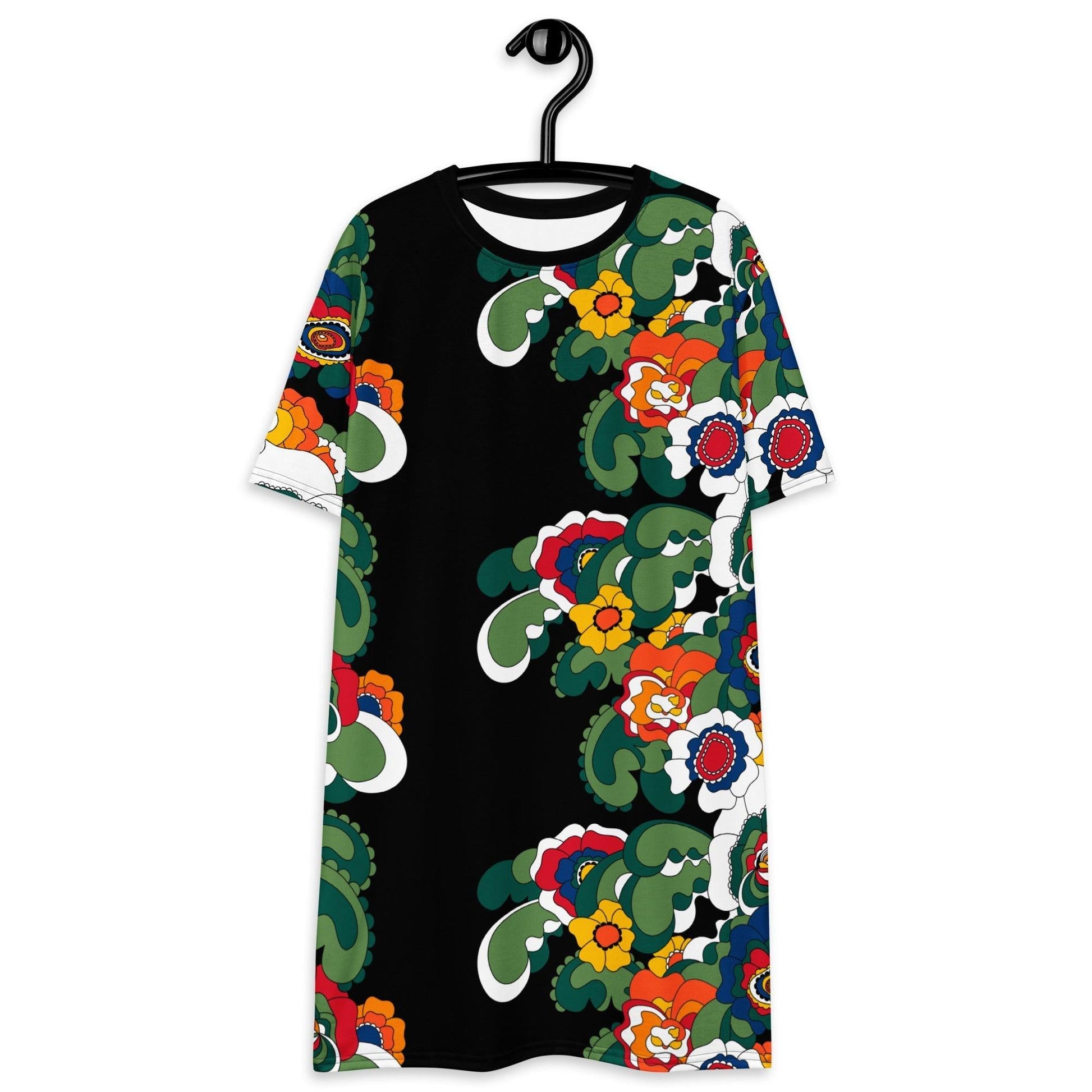 T-Shirt Dress - GROOVY KURBITS black