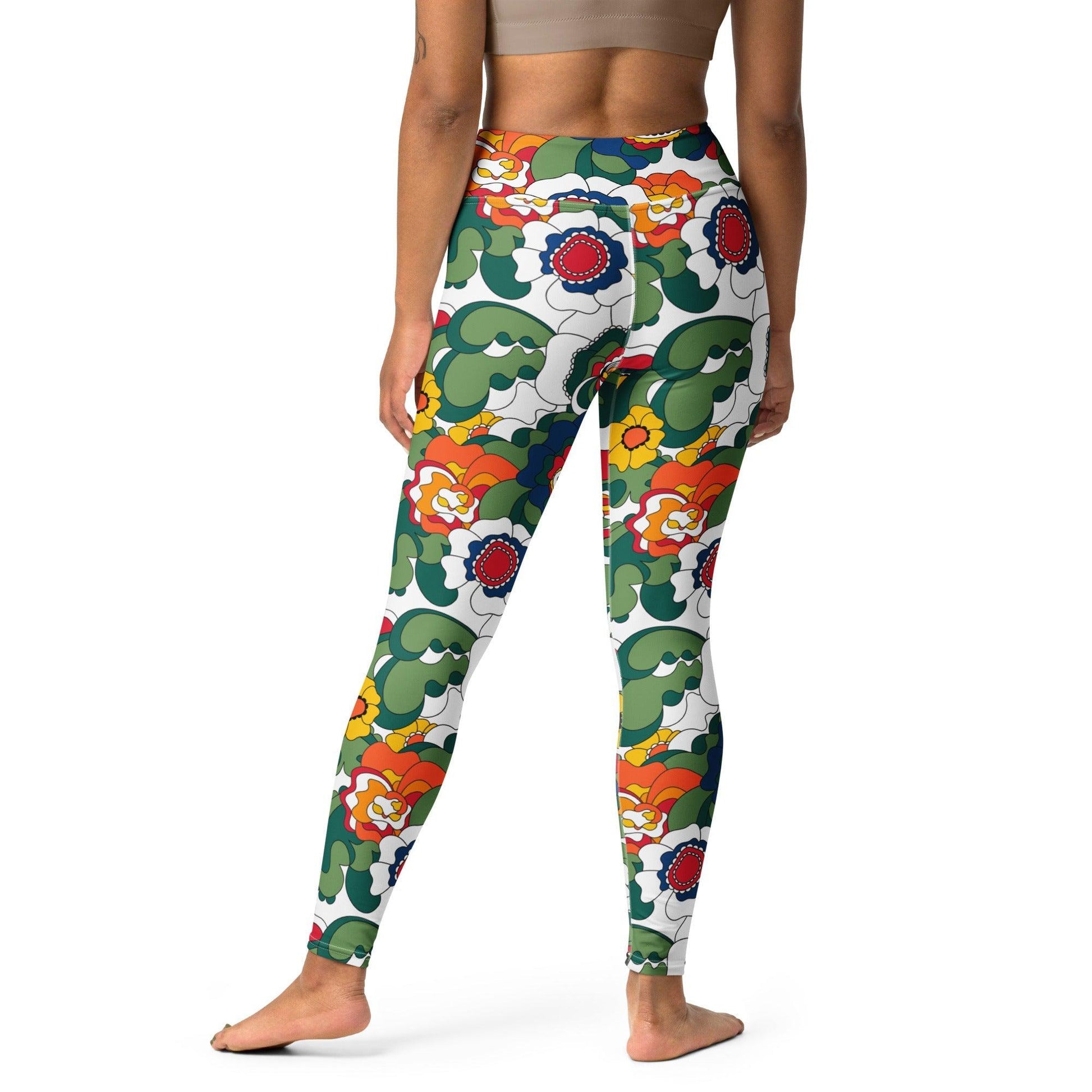 Yoga Leggings - GROOVY KURBITS white
