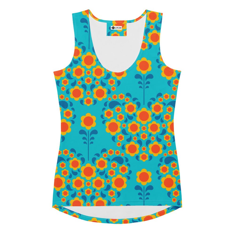 Tank Top - HEARTBEAT orange blue