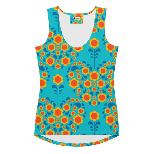 Tank Top - HEARTBEAT orange blue
