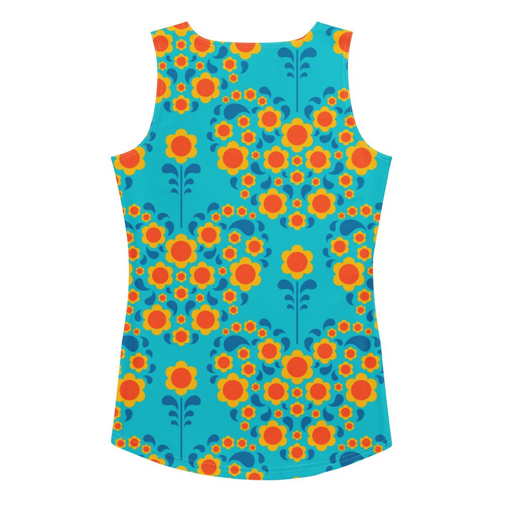 Tank Top - HEARTBEAT orange blue