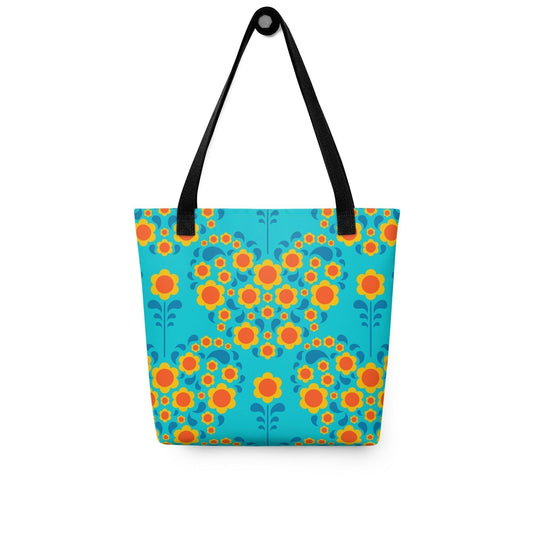 Tote Bag - HEARTBEAT orange blue
