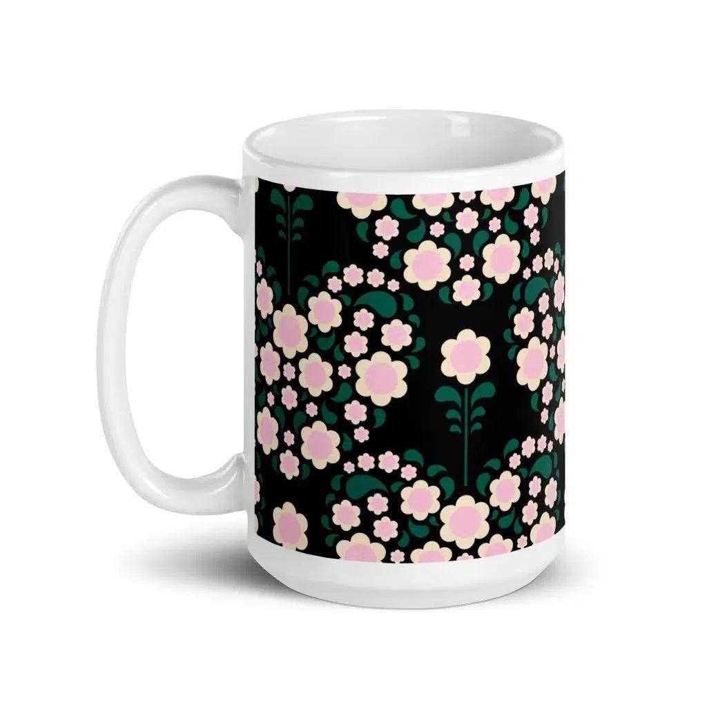 Mug - HEARTBEAT pink black