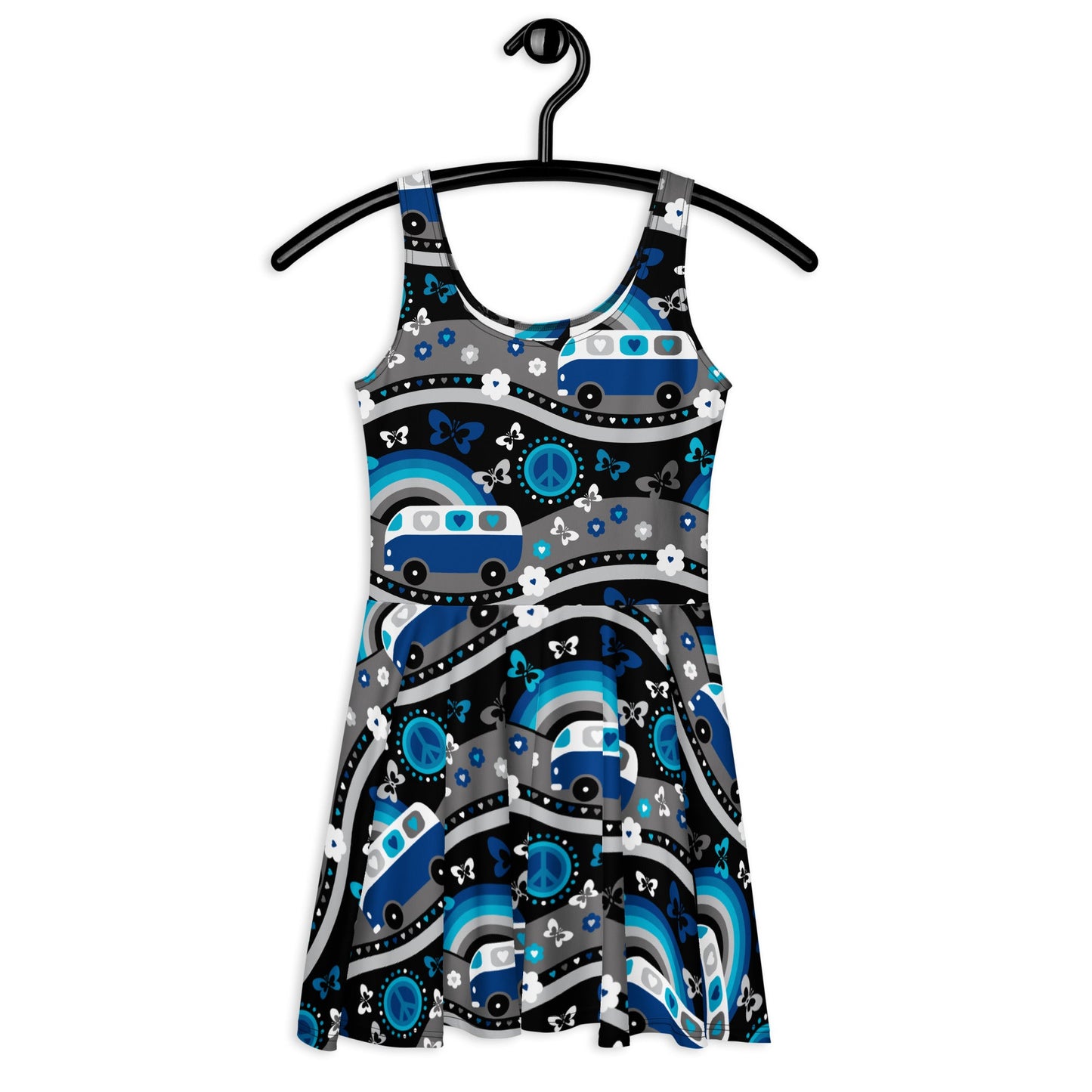 Skater Dress - HIPPIE DAY cosmic blue