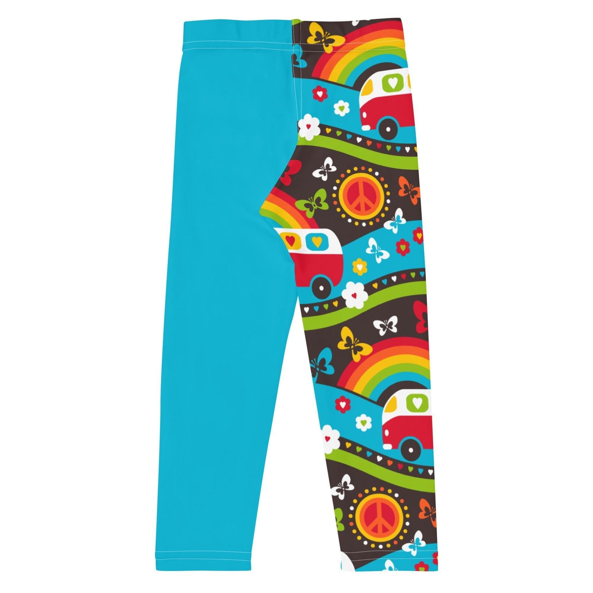 Kids' Leggings - HIPPIE DAY rainbow