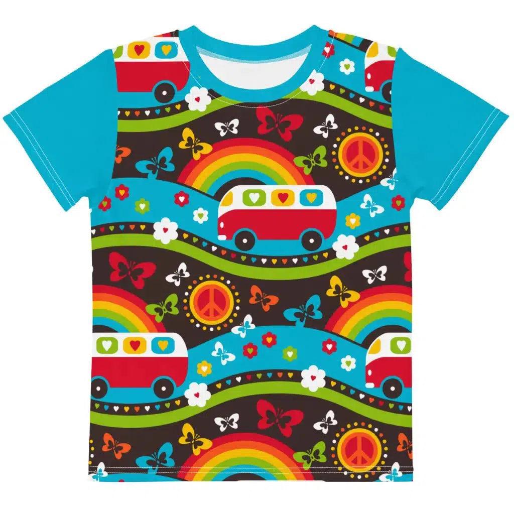 Kids' T-Shirt - HIPPIE DAY rainbow