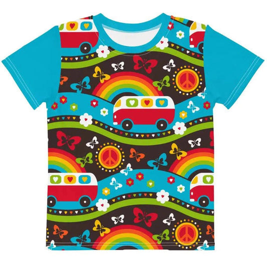 Kids' T-Shirt - HIPPIE DAY rainbow